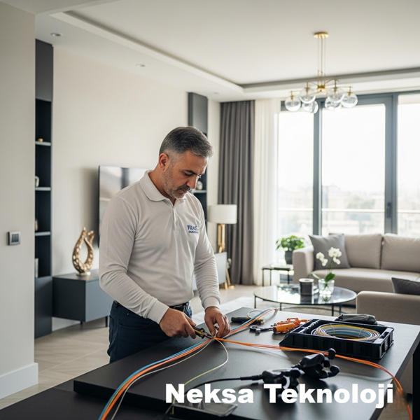 Daire İçi Fiber Kablo Uzatma Hizmeti - İstanbul