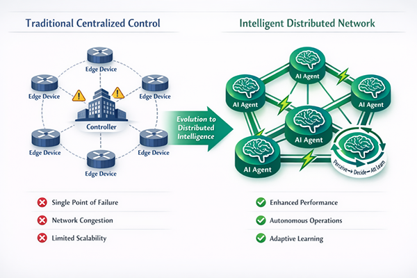 Cisco AI Destekli SD-WAN ile Ağlarda Merkezi Yapı Dönemi Bitiyor 2 Ağ Uçlarında Otonom Ajan Dönemi
