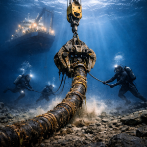 Dünyanın İlk Transatlantik Fiber Kablosu Denizden Çıkarılıyor