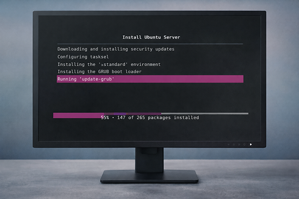 Ubuntu Server Kurulum Ekrani