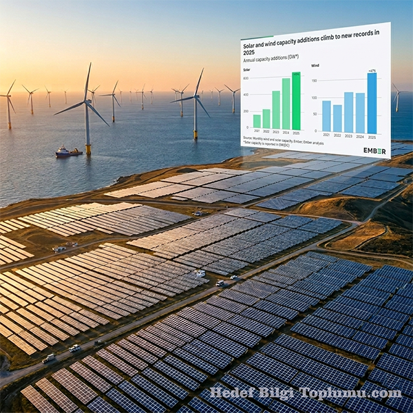 2025’te Küresel Güneş ve Rüzgar Enerjisi Kurulumları Rekor Kırdı: 814 GW Yeni Kapasite Devreye Alındı 2025’te Küresel Güneş ve Rüzgar Enerjisi Kurulumları Rekor Kırdı: 814 GW Yeni Kapasite Devreye Alındı