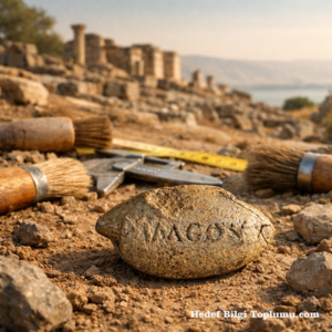 Hippos’ta Sapan Mermisi Bulundu: 2.200 Yıllık Merminin Üzerinde “Dersini Al” Yazıyor