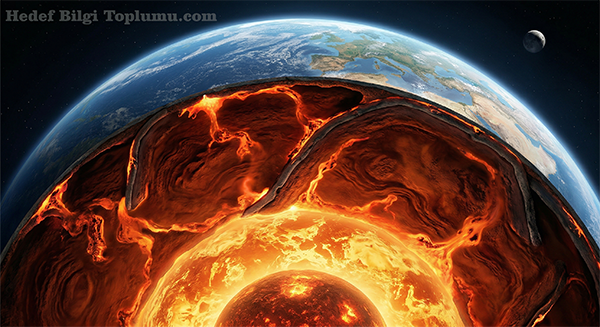 Dünya'nın Derinliklerindeki Gizemli Hareketlilik: Manto Altında Devasa Kaya Kütleleri Yer Değiştiriyor