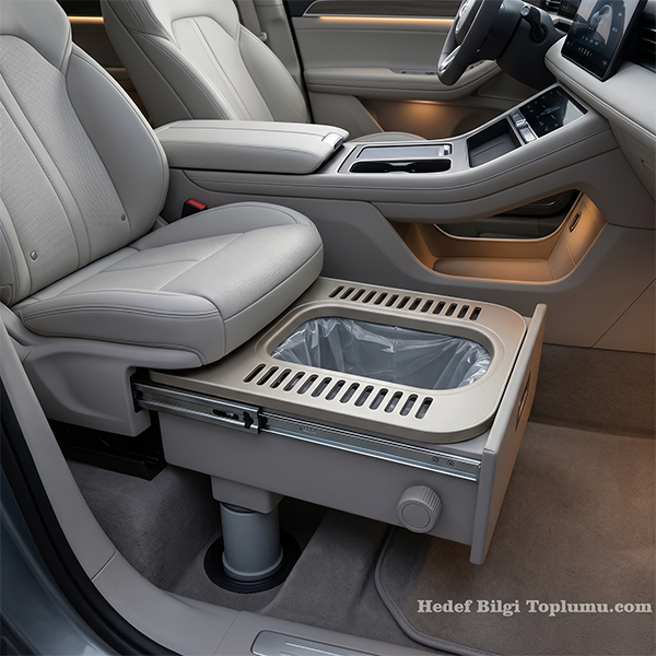 Seres'ten Araç İçi Gizli Klozet Patenti: Koltuğun Altından Çekmece Gibi Çıkan Tuvalet