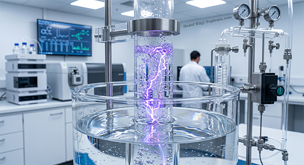 Şişe içinde yıldırım oluşturarak metan gazından metanol üretildi