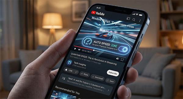 YouTube Otomatik Hız Özelliği ile Video İzleme Alışkanlığı Değişiyor