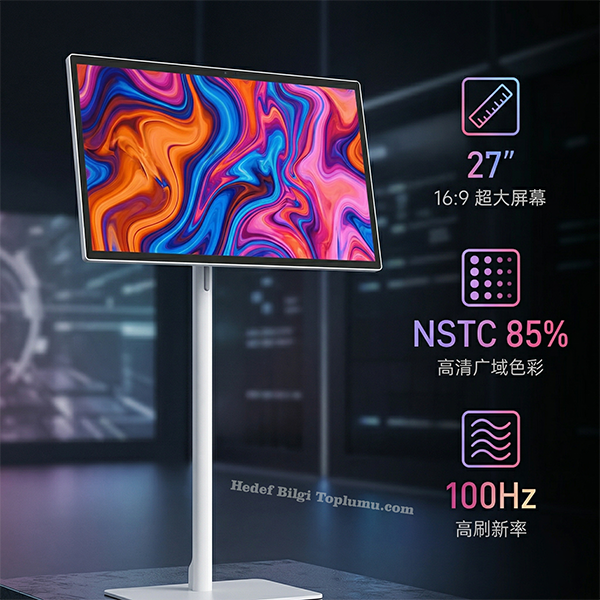 ZTE FreeScreen F10 duyuruldu: 5G bağlantılı taşınabilir tekerlekli akıllı ekran