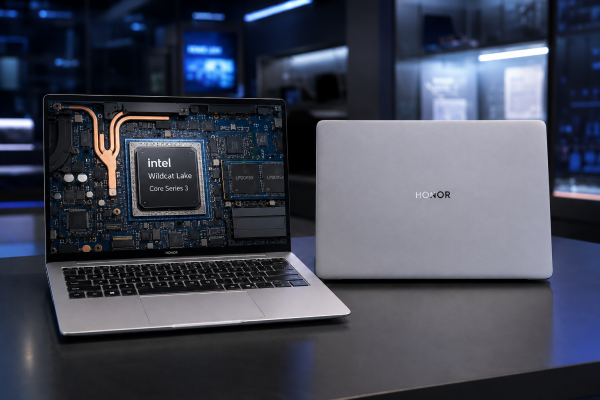 Intel Wildcat Lake işlemcili Honor Notebook X14