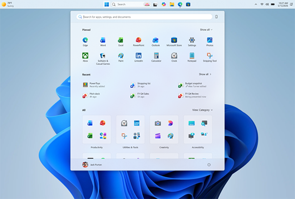 Windows 11 görev çubuğu