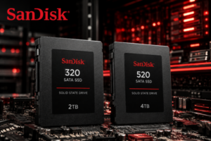 SanDisk’ten Yeni SATA SSD Serisi: 320 ve 520 Modelleri 4 TB’a Kadar Kapasite Sunuyor
